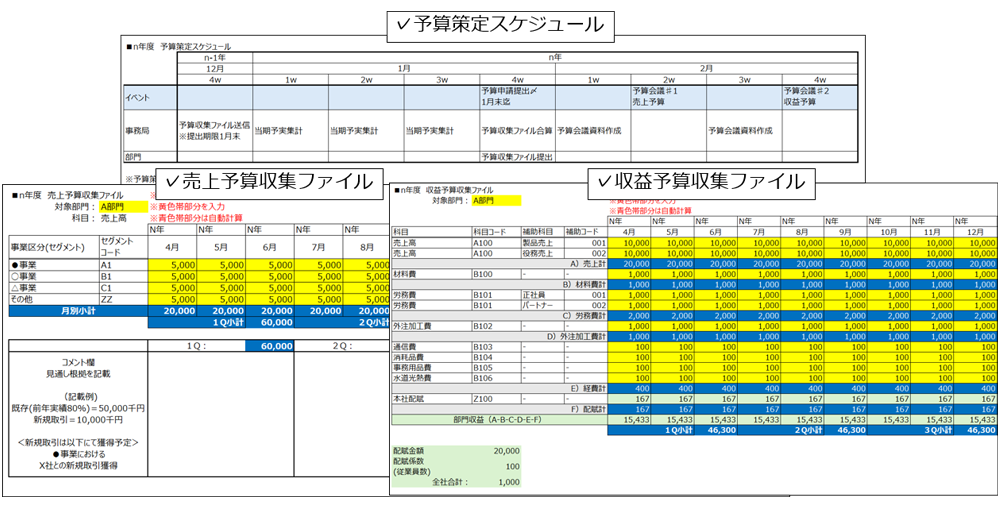 お客様より受領した資料の例